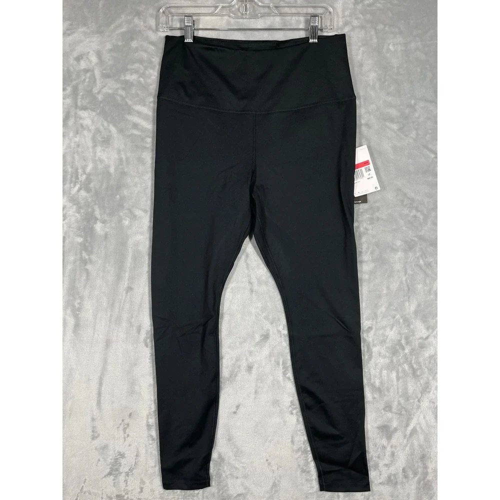 Nike One Dri-FIT Womens High Rise Full Length Training Leggings Black L NEW